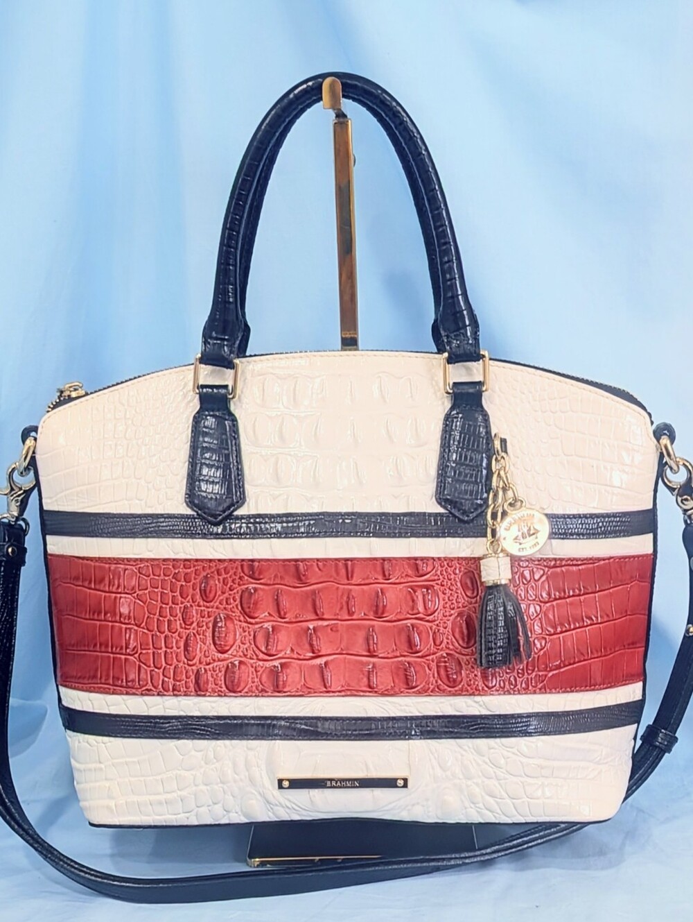 🔷 VEUC Brahmin Medium Duxbury in Cherry Tree Lovina